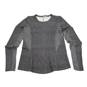 Lululemon Long Sleeve Performace Top Womens Size 6 Heather Gray Lightweight